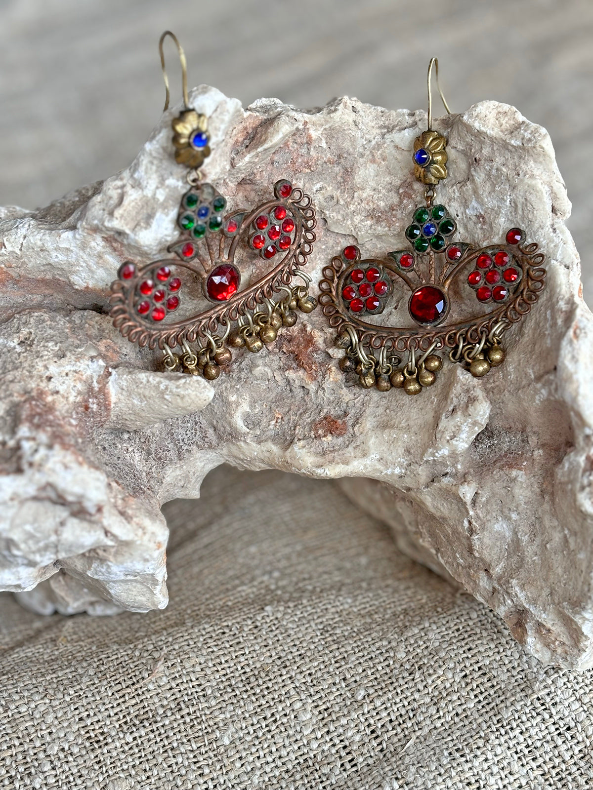 Shams Earrings - Red