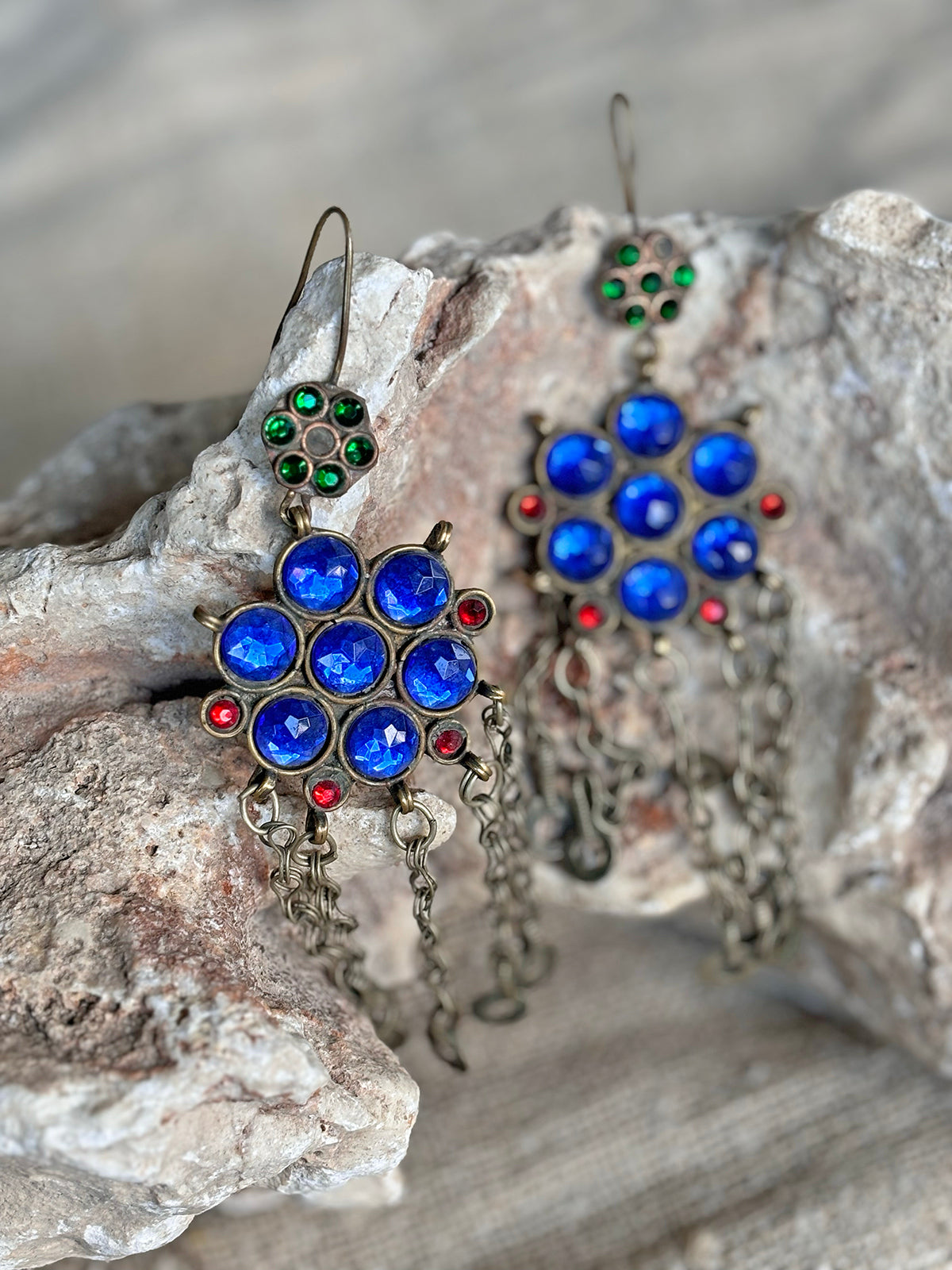 Gulzaar Earrings - Blue